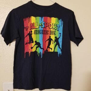 The Children's Place Boys Tshirt Navy Blue Large 10/12 All-Sport‎ Athletic